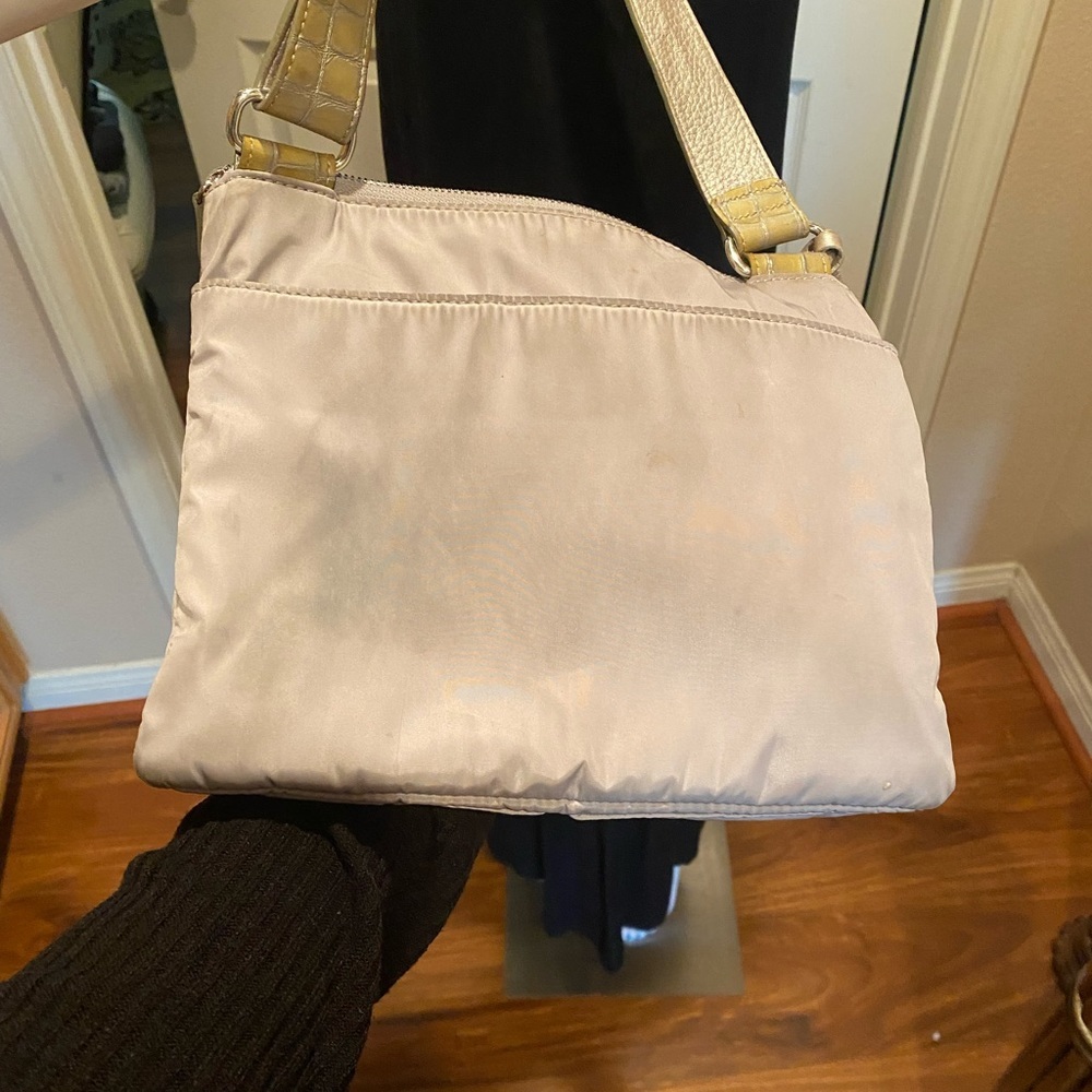 Brighton patent and nylon crossbody purse. - Picture 5 of 9